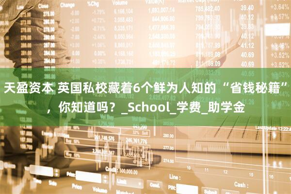 天盈资本 英国私校藏着6个鲜为人知的 “省钱秘籍”，你知道吗？_School_学费_助学金