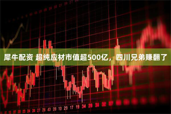 犀牛配资 超纯应材市值超500亿，四川兄弟赚翻了